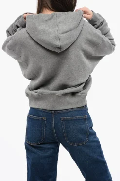 Maxi Felpa Hoodie con Logo e Tasca a Toppa>Off-White Sale