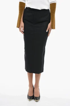 Online Maxi Gonna a Tubino con Spacco sul Retro Donna Gonne