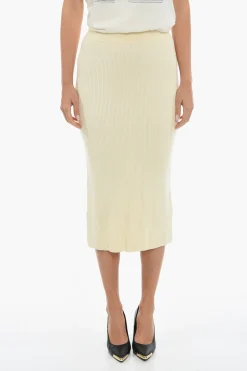 Maxi Gonna A Tubino JOANNE In Maglia con Spacco sul Retro>Samsoe Samsoe Hot