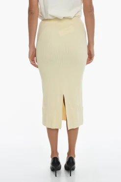 Maxi Gonna A Tubino JOANNE In Maglia con Spacco sul Retro>Samsoe Samsoe Hot