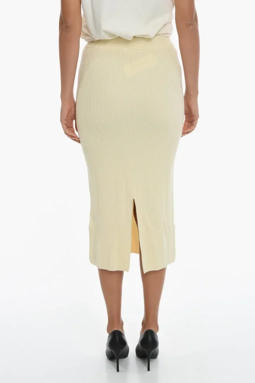 Maxi Gonna A Tubino JOANNE In Maglia con Spacco sul Retro>Samsoe Samsoe Hot