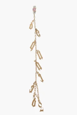 Maxi Orecchino Singolo Clip On Effetto Dorato con Charm Monogram>Dsquared2 Clearance
