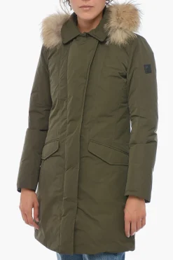 Maxi Piumino MODERN a Tinta Unita con Pelliccia>Woolrich New