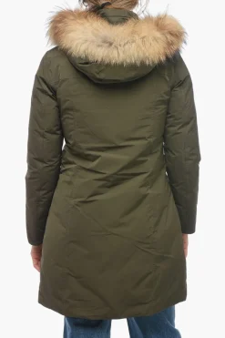 Maxi Piumino MODERN a Tinta Unita con Pelliccia>Woolrich New