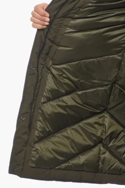 Maxi Piumino MODERN a Tinta Unita con Pelliccia></noscript>Woolrich New