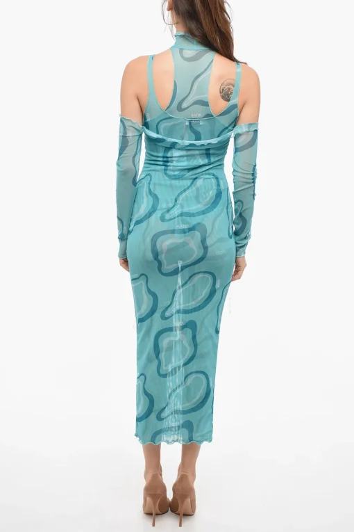 Maxi Tubino Cold-shoulder in Mesh>Julfer Discount