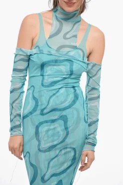 Maxi Tubino Cold-shoulder in Mesh></noscript>Julfer Discount