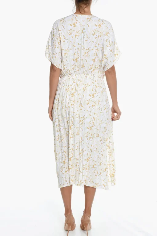 Maxi Vestito ANDINA Stampato Svasato>Samsoe Samsoe Clearance