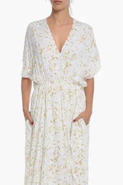 Maxi Vestito ANDINA Stampato Svasato></noscript>Samsoe Samsoe Clearance
