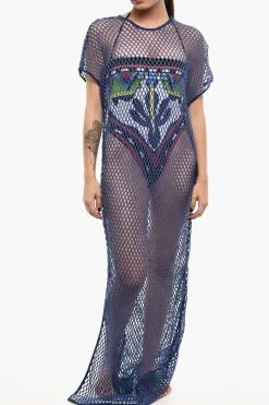 Maxi Vestito Copricostume Openwork>Dsquared2 Online