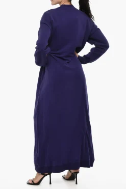 Maxi Vestito in Felpa con Logo a Contrasto>Dsquared2 Sale