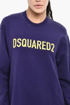 Maxi Vestito in Felpa con Logo a Contrasto></noscript>Dsquared2 Sale