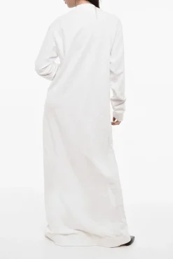 Maxi Vestito in Felpa con Logo a Contrasto>Dsquared2 Fashion