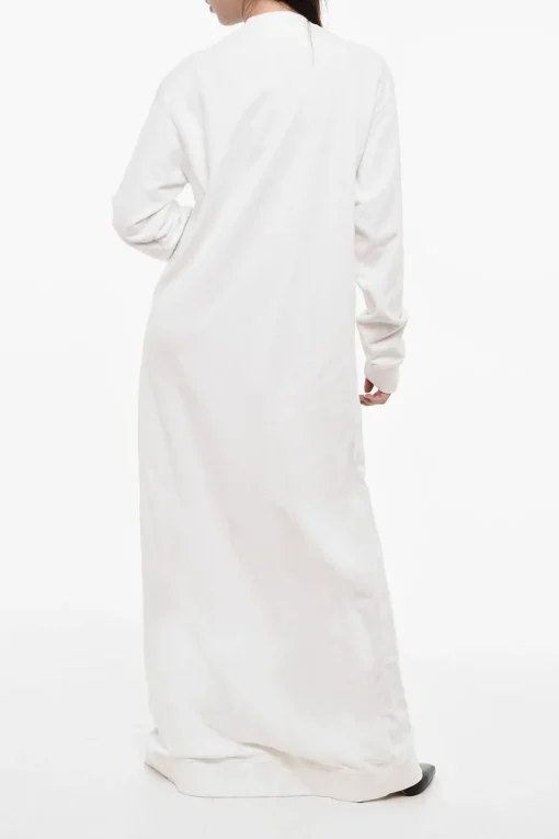 Maxi Vestito in Felpa con Logo a Contrasto>Dsquared2 Fashion