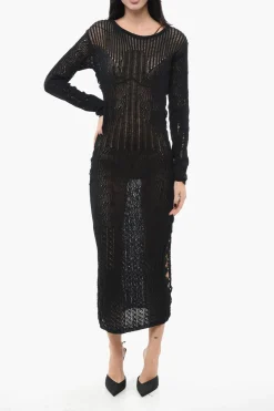 Maxi Vestito NEMESIANO Traforato>Pinko Clearance