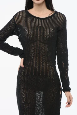 Maxi Vestito NEMESIANO Traforato></noscript>Pinko Clearance