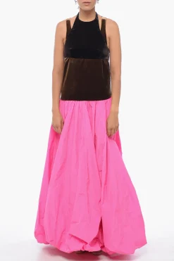 Best Maxidress a Palloncino BLOOM con Corpetto in Ciniglia Donna Vestiti