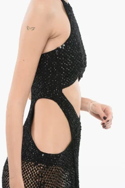 Best Maxidress in Perline con Cut-outs Donna Vestiti