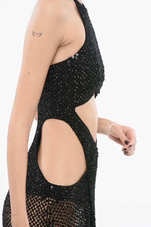Best Maxidress in Perline con Cut-outs Donna Vestiti