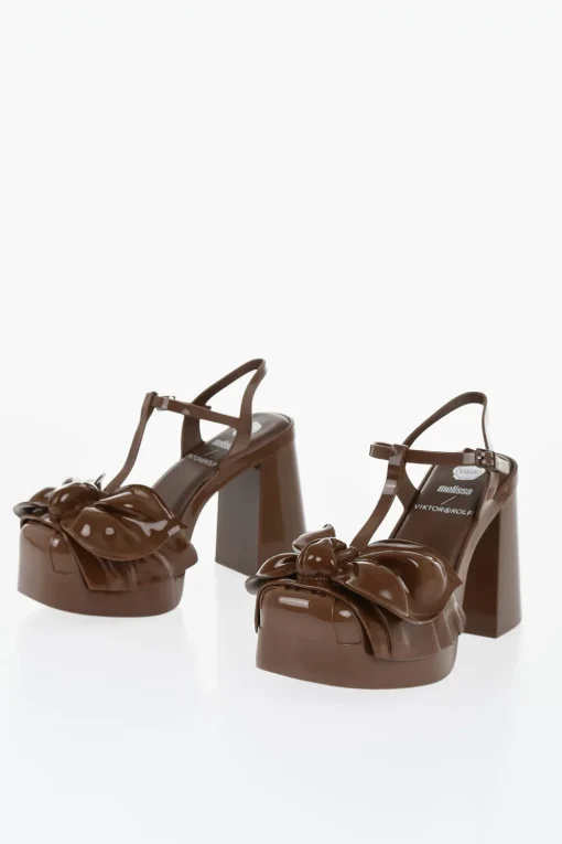 MELISSA Decollete' T-strap PARTY In Pvc con Tacco a Blocco 11cm>Viktor & Rolf Clearance