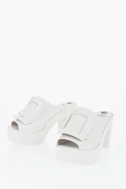 MELISSA Mules in Gomma BUCKLE UP con Maxi Fibbia 10cm>Viktor & Rolf Clearance