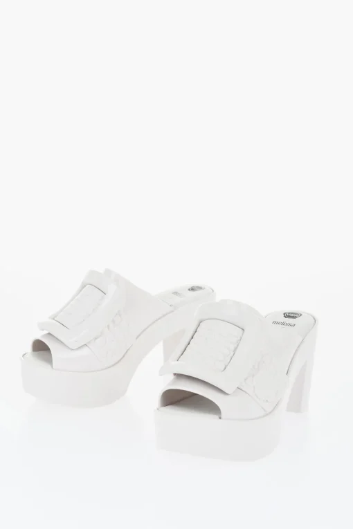 MELISSA Mules in Gomma BUCKLE UP con Maxi Fibbia 10cm>Viktor & Rolf Clearance