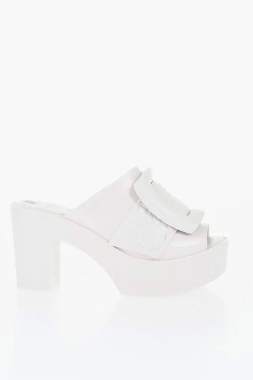 MELISSA Mules in Gomma BUCKLE UP con Maxi Fibbia 10cm>Viktor & Rolf Clearance