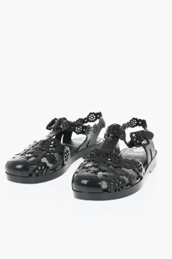 Hot MELISSA Sandali in Gomma BLOSSOM con Cinturino alla Caviglia Donna Ballerine|Scarpe Basse