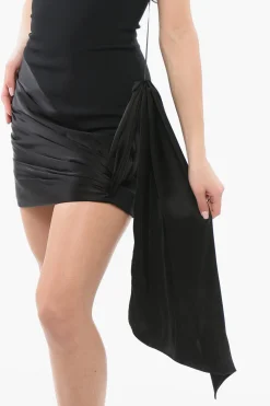 Best Mini Abito a Portafoglio con Dettaglio da Allacciare Donna Vestiti