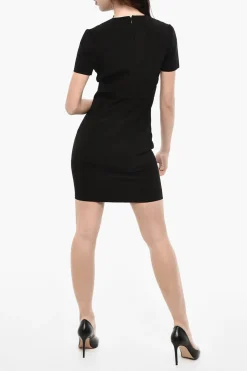 Sale Mini Abito a Tinta Unita Con Dettagli Cut Out E Scollatura Profonda Donna Vestiti