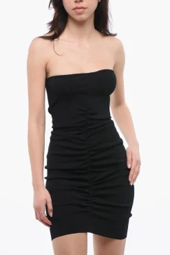 Outlet Mini Abito Corpetto con Dettaglio Raccolto Donna Vestiti