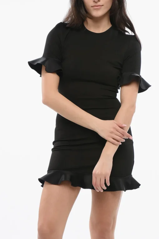 Mini Abito Cut Out con Ruches>David Koma Clearance