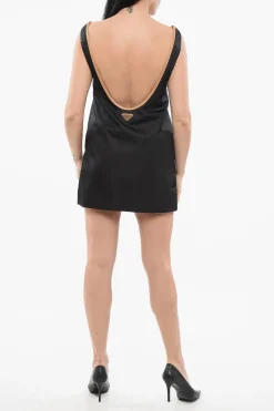 Hot Mini Abito in Re Nylon Donna Vestiti