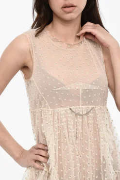 Mini Abito Svasato in Mesh Glitter></noscript>Dsquared2 Online