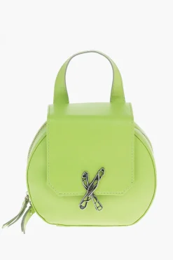 Mini Bag CINCILLA a Spalla in Pelle con Logo Argentato>Ixos Discount