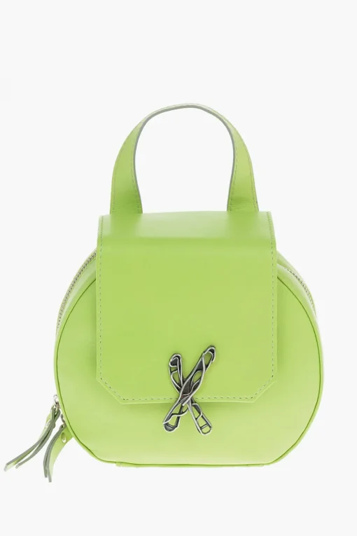 Mini Bag CINCILLA a Spalla in Pelle con Logo Argentato>Ixos Discount