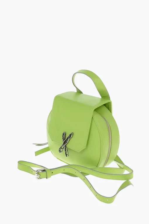 Mini Bag CINCILLA a Spalla in Pelle con Logo Argentato>Ixos Discount