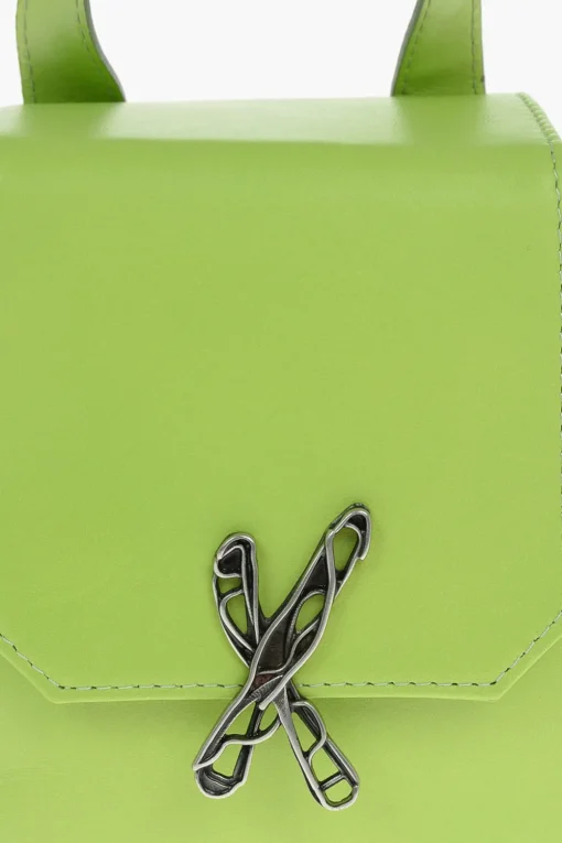 Mini Bag CINCILLA a Spalla in Pelle con Logo Argentato>Ixos Discount