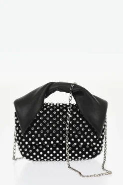 Fashion Mini Bag NANO TWISTER in Pelle Impreziosita da Strass Donna Borse A Spalla