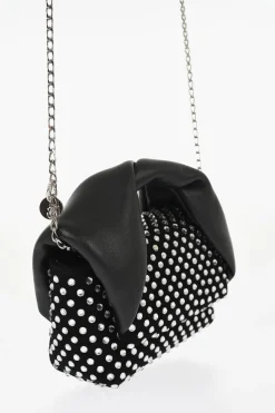 Fashion Mini Bag NANO TWISTER in Pelle Impreziosita da Strass Donna Borse A Spalla