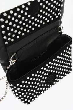 Fashion Mini Bag NANO TWISTER in Pelle Impreziosita da Strass Donna Borse A Spalla