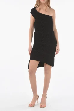 Best Mini Dress BUBBLE KNIT Monospalla Donna Vestiti