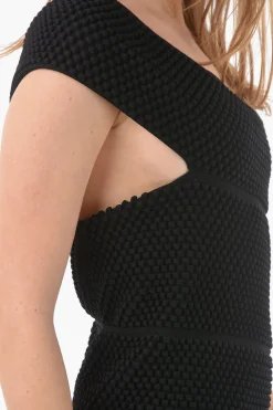Best Mini Dress BUBBLE KNIT Monospalla Donna Vestiti