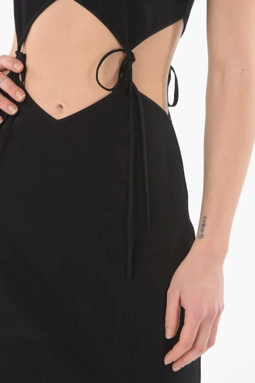 Mini Dress con Dettaglio Cut Out con Laccetti>Bottega Veneta Best