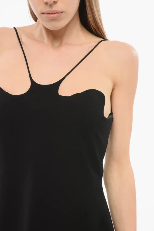 Mini Dress in Tinta Unita con Zip Posteriore>Monot Clearance