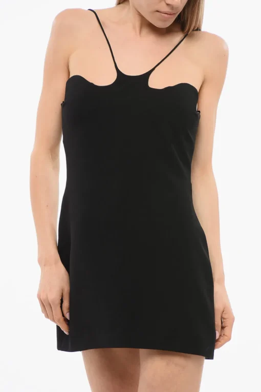 Mini Dress in Tinta Unita con Zip Posteriore>Monot Clearance