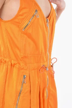New Mini Dress Utility con Chiusura Full Zip Donna Vestiti