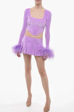 Mini Gonna In Ciniglia A Pieghe></noscript>Adriana Hot Couture Discount