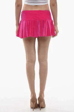 Mini Gonna In Ciniglia A Pieghe>Adriana Hot Couture Sale