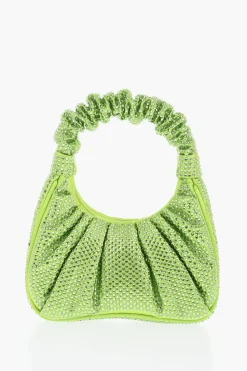 Mini Hobo Bag GABBI in Satin Con All-Over Strass>Jw Pei Best